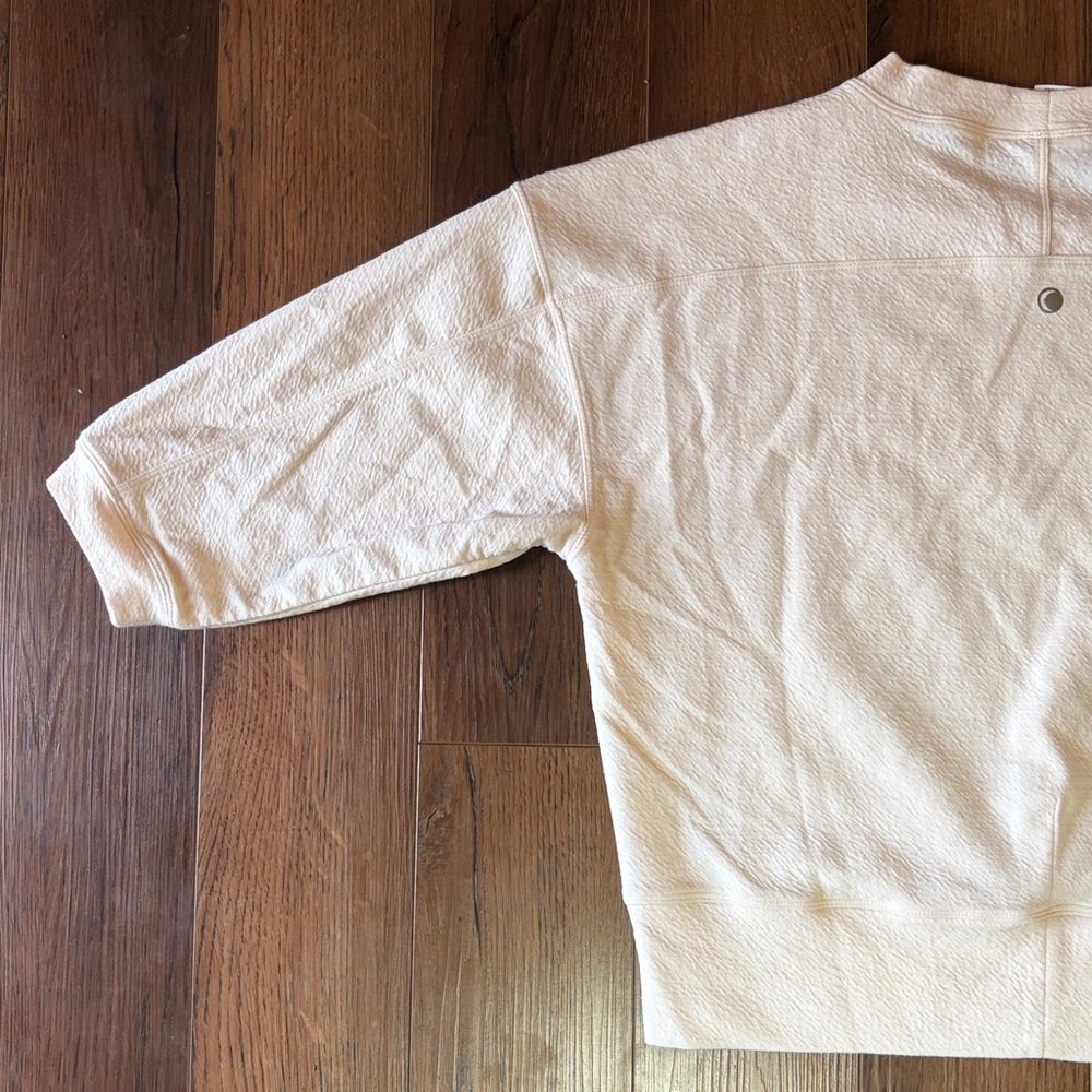 ZYIA Active Cream Cotton Blend Top - Picture 5 of 7